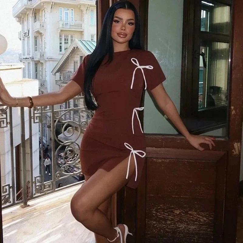 שמלת קיץ חדשה לנשים – עם קשר פרפר