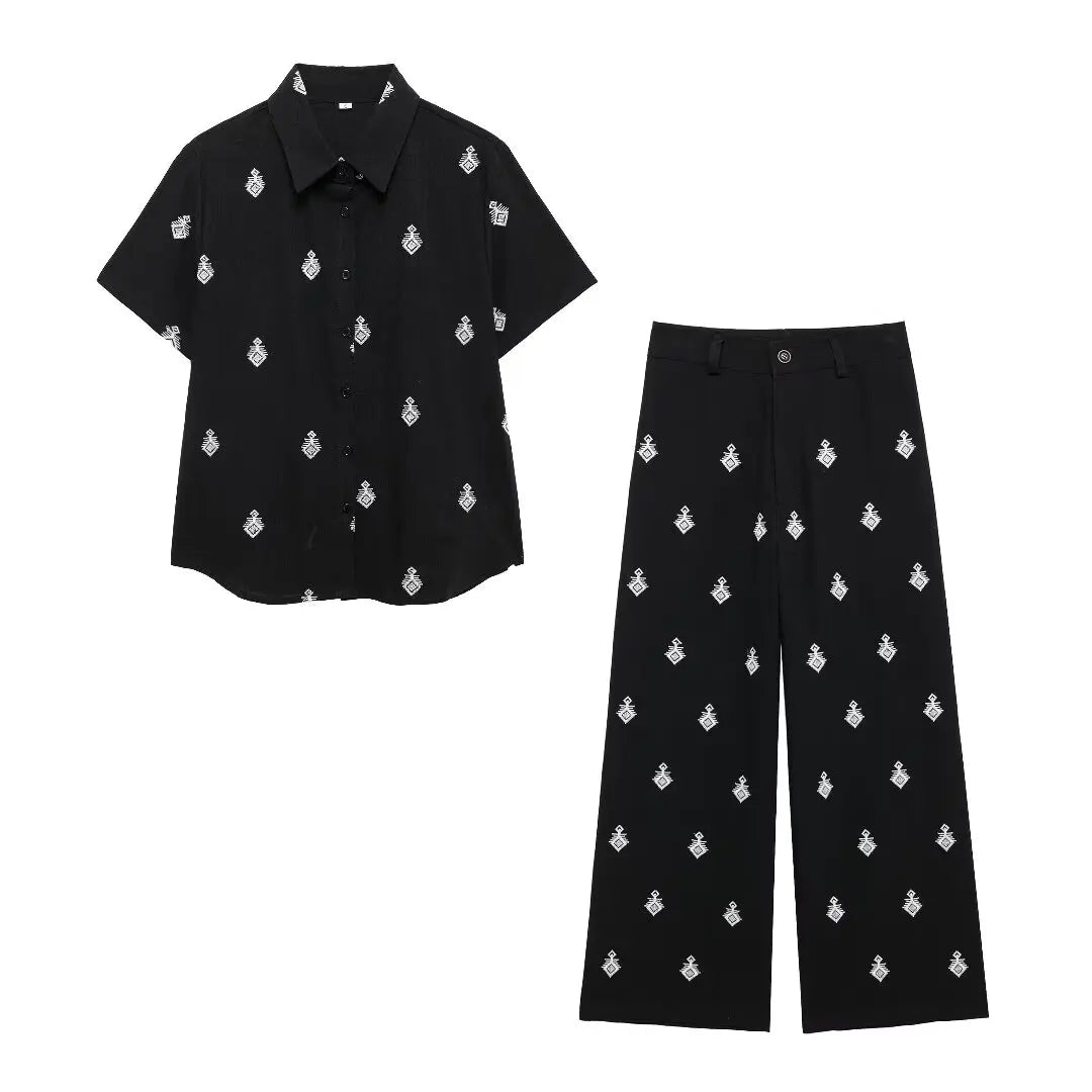 PALMA SET – סט קייצי מחויט עם הדפס אננס בוהו