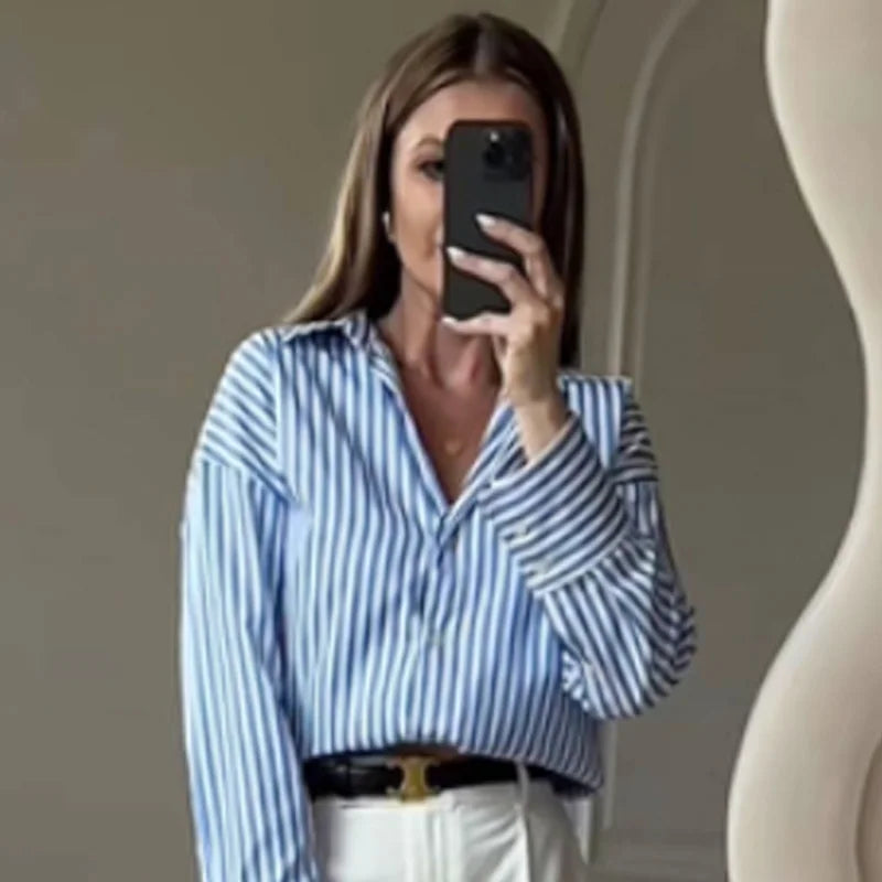 "חולצת אוברסייז ריביירה" (Riviera Oversized Shirt)
